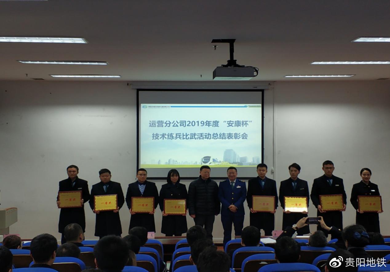 运营分公司技术练兵比武活动总结表彰会议颁奖现场