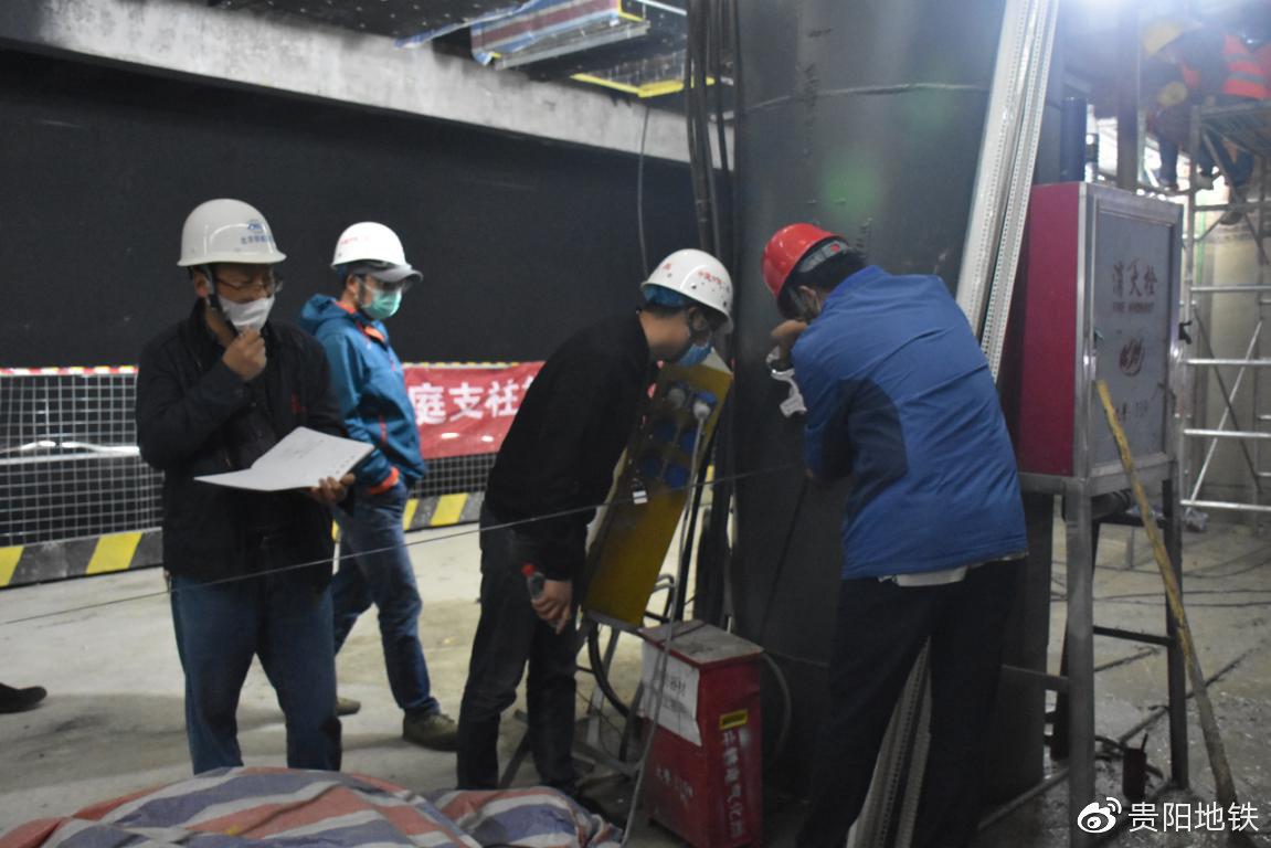紫林庵站主体结构分部工程验收现场